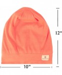 Skullies & Beanies Satin Silk Lined Sleep Cap - Beanie Slap Hat-Amazing Soft Chome Cap - Orange - CL18QTIHLCX $19.10