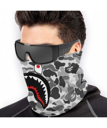 Balaclavas Bape Shark Half Blue Camo Neck Gaiter Warmer Windproof Mask Dust Face Clothing Free UV Face Mask - C21970DRUCC $21.56