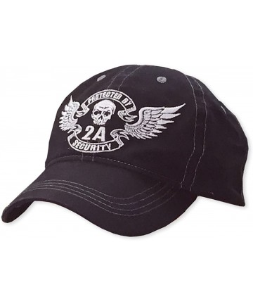 Baseball Caps Men's 2A Security Black Cap (one Size) - CX12JOZ3465 $21.66