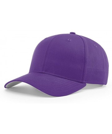 Baseball Caps 212 PRO Twill Snapback Flex Baseball HAT Blank FIT Cap - Purple - CF186ZA7N5G $15.06