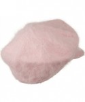 Newsboy Caps Rhinestones Angora Newsboy Hat - Pink W16S61C - CH110J666M3 $40.97