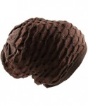 Skullies & Beanies Rasta 100% Cotton Dreadlock Beanie - Brown/Dark Brown - CA120BFD92V $31.74