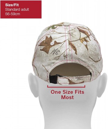 Baseball Caps Realtree Xtra Snow Canvas Camo Hat - Adjustable Baseball Cap for Women - C918X8454IO $18.48