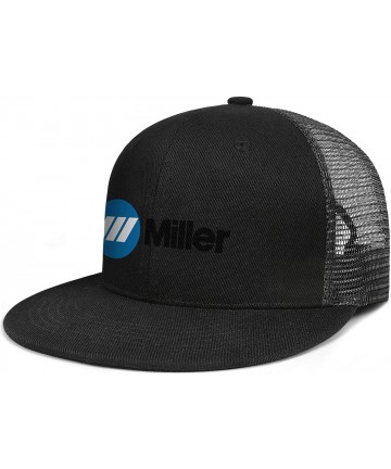 Baseball Caps Mens Miller-Electric- Baseball Caps Vintage Adjustable Trucker Hats Golf Caps - Black-213 - CR18ZLH5YGH $25.74