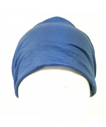 Headbands Women Solid Wide Elastic headband - Blue - C2187ID7MXY $15.69