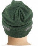 Skullies & Beanies Fleece Winter Functional Beanie Hat Cold Weather-Reflective Safety for Everyone Performance Stretch - Dark...