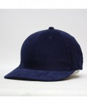 Baseball Caps Solid Corduroy Low Profile Adjustalble Baseball Cap - Navy - C212F43QD87 $19.94