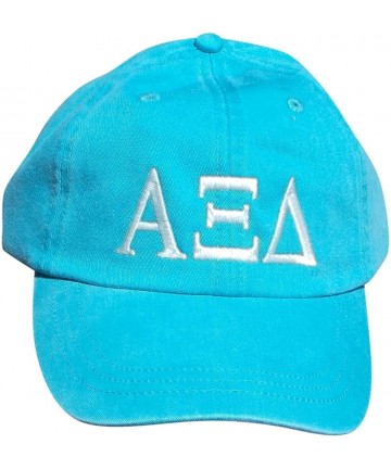 Baseball Caps Womens Alpha Xi Delta Baseball Cap - Blue - CI11WK0O1V9 $38.77