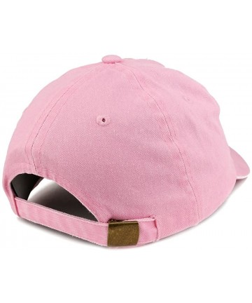 Baseball Caps Father of The Bride Embroidered Washed Cotton Adjustable Cap - Pink - C718SX5NTOU $22.23