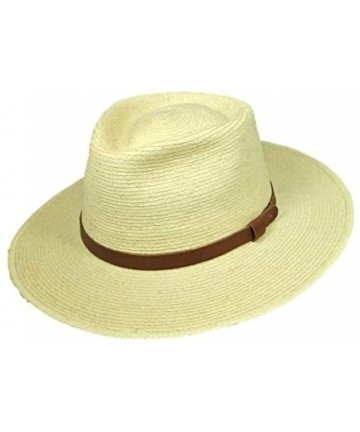 Sun Hats Hats Tear Drop Guatemalan Plam Leaf Straw Fedora Hat - CC12DA3BNU5 $53.87