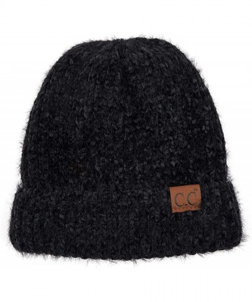 Skullies & Beanies Exclusives Fuzzy Marbled Knit Beanie Hat (HAT-1925) - Black-- CS18RKZINLG $20.33