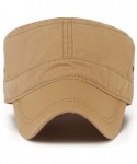Baseball Caps Men Women Vintage Distressed Washed Cotton Twill Cadet Army Cap Canvas Military Hat Flat Top Baseball Sun Cap -...