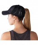Baseball Caps High Ponytail Baseball Hat Cap for Women- Messy Bun Trucker Hat Ponycap Dad Hat Golf Sun Hat - C918QIMY28A $20.28