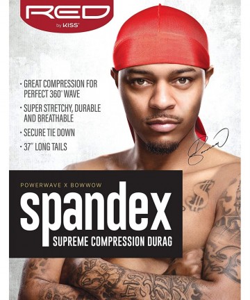 Skullies & Beanies RED Bow Wow Power Wave Supreme Compression Durag Stretchy Spandex- Pink- One Size - CQ18X9XCWOH $13.51