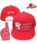 Baseball Caps Trump 2020 Hats for Men & Free Rally Finger! - CR1962TC2XG $32.26