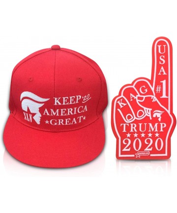 Baseball Caps Trump 2020 Hats for Men & Free Rally Finger! - CR1962TC2XG $32.26