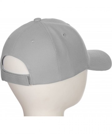 Baseball Caps Classic Baseball Hat Custom A to Z Initial Team Letter- Lt Gray Cap White Black - Letter P - CG18IDUCDT2 $15.54
