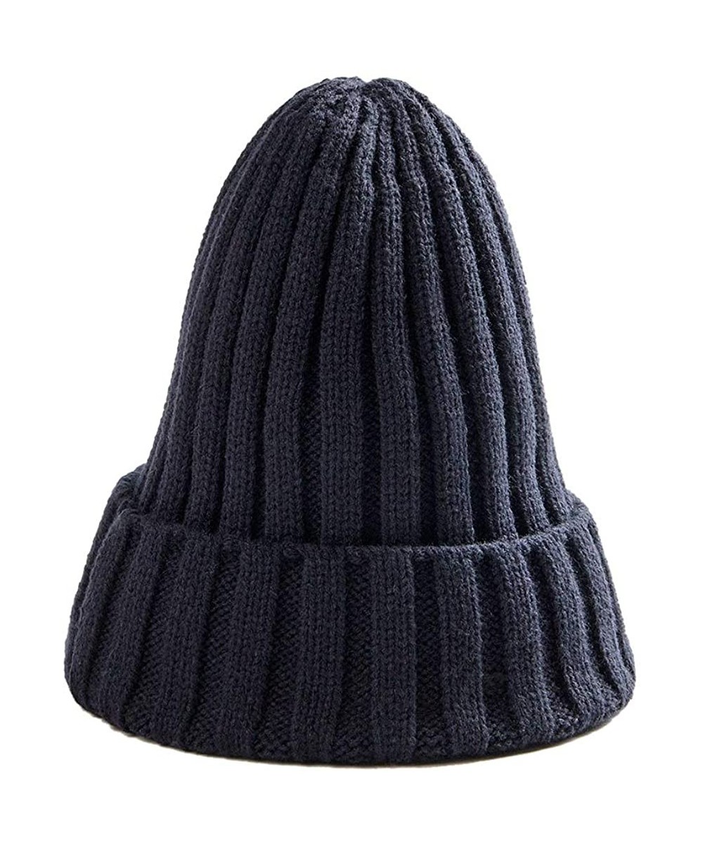 Skullies & Beanies Winter Knit Beanie Cap Ski Hat Casual Hats Warm Caps for Men Women - E - C918ILZZA09 $13.06