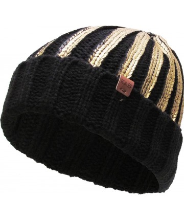 Skullies & Beanies Men Women Knit Winter Warmers Hat Daily Slouchy Hats Beanie Skull Cap - 261 Black - C81852C5GKO $13.68