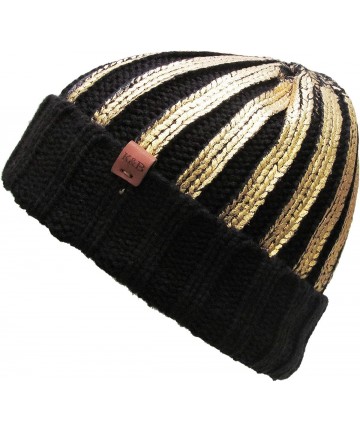 Skullies & Beanies Men Women Knit Winter Warmers Hat Daily Slouchy Hats Beanie Skull Cap - 261 Black - C81852C5GKO $13.68