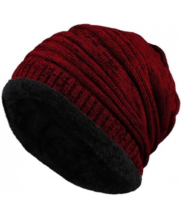 Skullies & Beanies Cable Knit Beanie - Thick- Soft & Warm Chunky Beanie Hats for Women & Men - CL188T88W38 $12.54