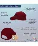 Baseball Caps Custom Soft Baseball Cap Fish Sea Bass Embroidery Dad Hats for Men & Women - Burgundy - CM18SEIRA74 $28.77