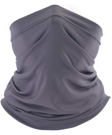 Balaclavas Summer Neck Gaiter Face Scarf/Neck Cover/Face Cover for Sun Protection Headwear Hear Warp - Gray - CU197T6DQC0 $20.09