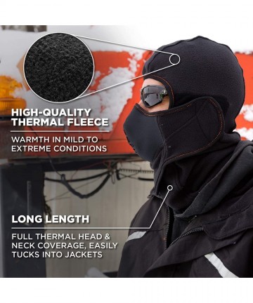 Balaclavas Balaclava with Detachable Heat Exchanger Face Mask- Winter Ski Mask- N-Ferno 6970-Black - CI1102DD49B $52.51