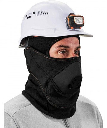 Balaclavas Balaclava with Detachable Heat Exchanger Face Mask- Winter Ski Mask- N-Ferno 6970-Black - CI1102DD49B $52.51