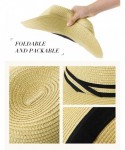 Sun Hats Womens Straw Fedora Brim Panama Beach Havana Summer Sun Hat Party Floppy - 00714_white - CC18R0R4O3K $21.68