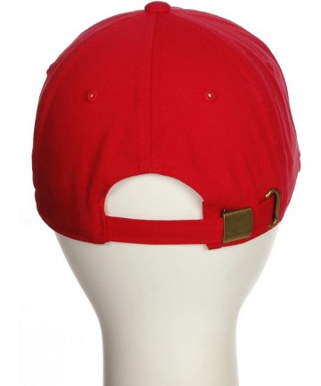 Baseball Caps Customized Letter Intial Baseball Hat A to Z Team Colors- Red Cap Black White - Letter E - CD18NKDIMD7 $20.45
