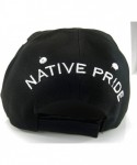 Baseball Caps Native Pride Feather Men's Adjustable Baseball Cap - Black-no Shadow - C217YG03LK4 $15.69
