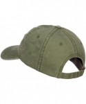 Baseball Caps Vietnam Service Ribbon Embroidered Washed Cap - Olive - C6186MAR256 $34.82