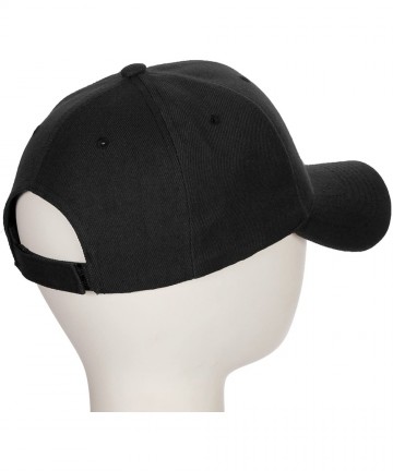 Baseball Caps Classic Baseball Hat Custom A to Z Initial Team Letter- Black Cap White Red - Letter U - CJ18IDY5ZXZ $16.18