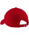 Baseball Caps Married Af Embroidered Soft Crown 100% Brushed Cotton Cap - Red - CD17YTH2UD2 $22.14