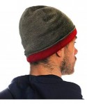 Skullies & Beanies 2 Layer Knit Slouchy Beanie for Men - Winter Beanies Skullies Hats Caps - CR18L264TUW $13.77