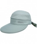 Sun Hats Women's 2 in 1 Outdoor Sportswear Golf/Tennis Visor UV Protection Hat - 2284_grey - CU18D8THTNT $20.54