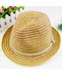 Sun Hats Women Sun Hat Brim Beach Straw Floppy Derby Cap - Sh05-beige - CQ12E4JX9A1 $19.87