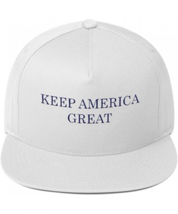 Baseball Caps Keep America Great Hat - White - CF17Z3X4HNE $35.35