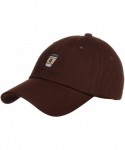 Baseball Caps Embroidery Classic Cotton Baseball Dad Hat Cap Various Design - Cup Dark Brown - C612N5HOC9K $19.37