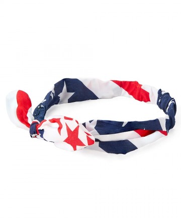 Headbands Bandanas for Women- American Flag Bowknot Headband (One Size- 12-Pack) - C3182YWNAQ7 $23.30