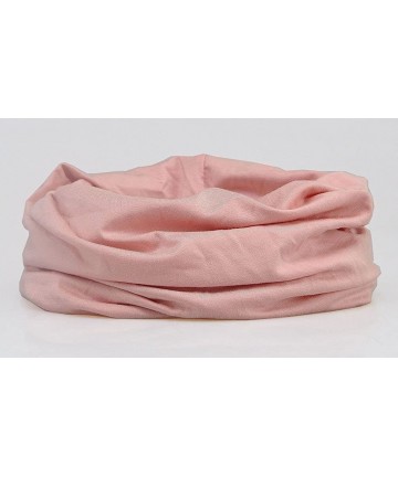 Skullies & Beanies Womens Summer Cotton Beanie Hat Baggy Slouchy Chemo Cap Turban Infinity Scarf - Pink - CH18EDRG8ZD $12.32
