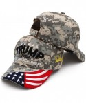 Baseball Caps Trump 2020 Keep America Great Campaign Embroidered USA Flag Hats Baseball Trucker Cap for Men and Women - CV193...