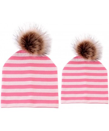Skullies & Beanies 2 Pack Winter Warm Hats Parent-Child Hat Warmer Mother&Baby Daughter/Son Family Beanie Ski Hairball Cap - ...