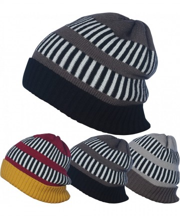 Skullies & Beanies 3 Pack Womens Winter Knit Headband & Hairband Ear Warmer & Beanies - Red/Yell-gray/Ch-ch/Black - CT18578W6...