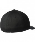 Sun Hats Men's Number 2 Flexfit Hat - Black/Dark Khaki - CK18O0DMWZH $58.35
