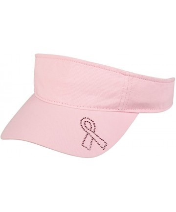 Visors Outdoorcap Men's Rbn-105 Pink Ribbon Visor- Pink- One Size Fits Most - C411CLZAT1N $28.84