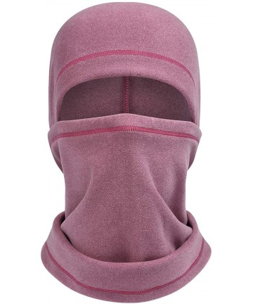 Balaclavas Adjustable Hood Ski Mask Warm Face Cover Winter Cold Weather Balaclava Women Men - Red-pink - CH18Z674TR7 $14.20