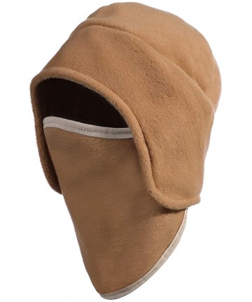 Skullies & Beanies Fleece 2 in 1 Hat/Headwear-Winter Warm Earflap Skull Mask Cap Outdoor Sports Ski Beanie for Men&Women - C7...
