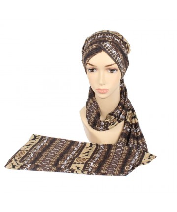 Headbands Easy Wearing African Head Wrap-Long Scarf Turban Shawl Hair Bohemian Headwrap - Colour23 - CH18U8W7K8M $17.78
